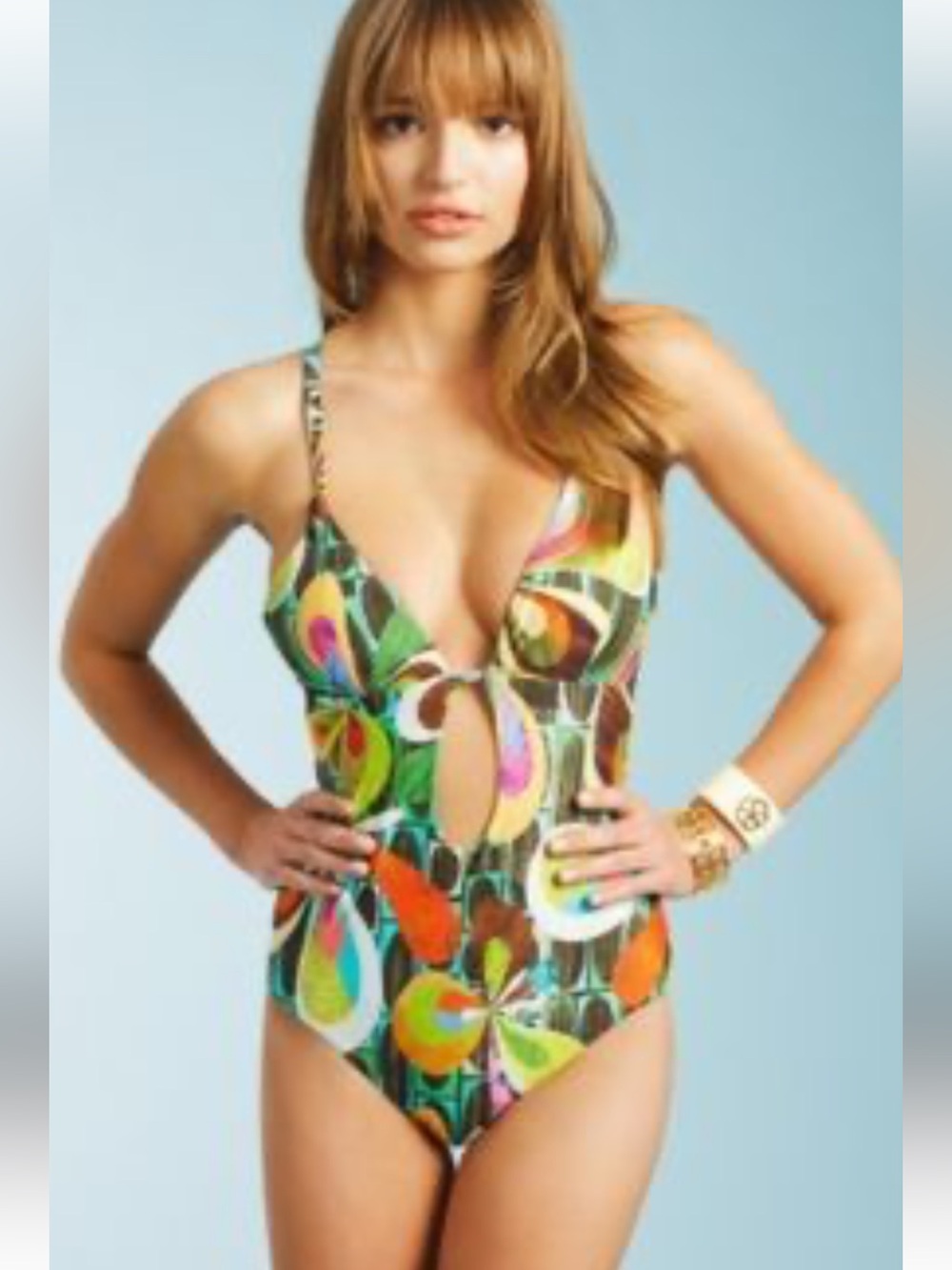 Trina Turk One-Piece Swimsuit in Multicolor Print 8